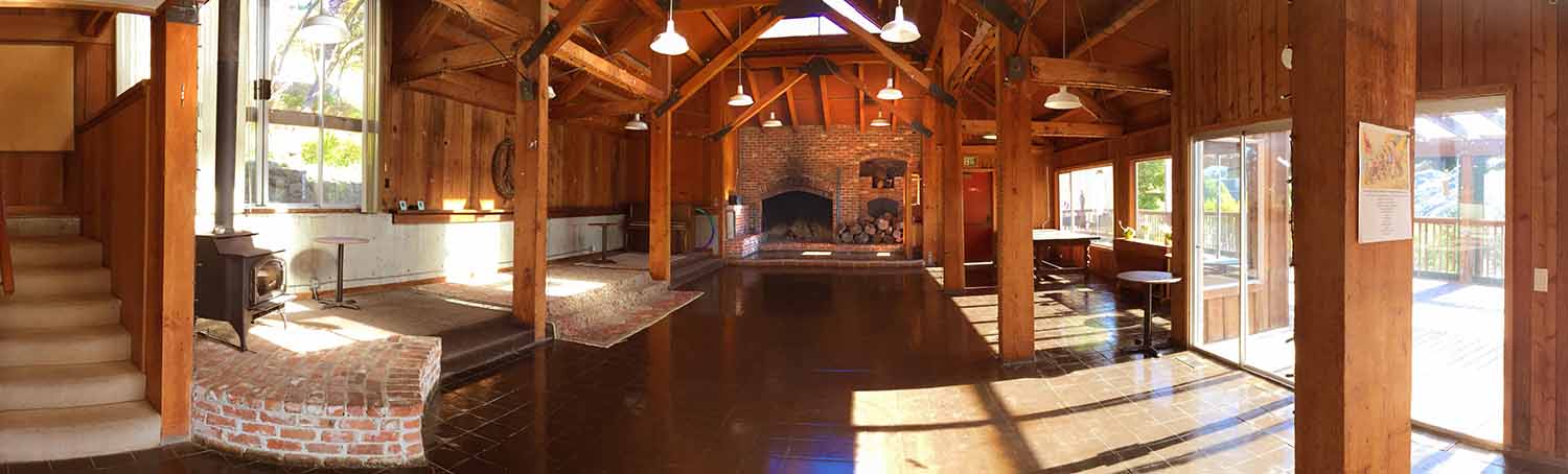 Community Center Main Hall – View from the Kitchen