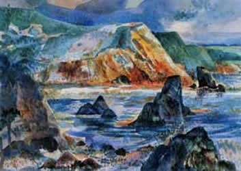 Muir Beach Rocks by Larry Yamamoto